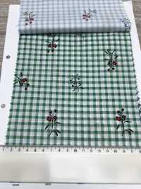 7027-640-3 80 Lawn Gingham + Fiori[Tessile / Tessuto] HOKKOH Foto secondaria