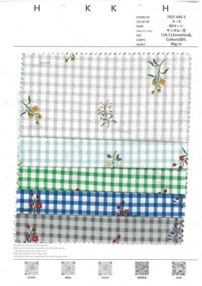 7027-640-3 80 Batista vichy + Fiori