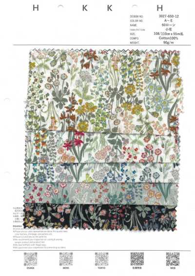 3027-650-12 Lawn a piccoli fiori 60s