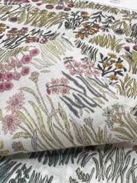 4027-660-1 60 Strisce Orizzontali Curve Per Prato Con Piccoli Fiori[Tessile / Tessuto] HOKKOH Foto secondaria