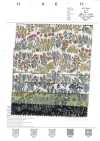 4027-660-1 60 batista a righe orizzontali curve e piccoli fiori