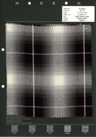5-1430-1 Rayon a quadri vintage sfumato