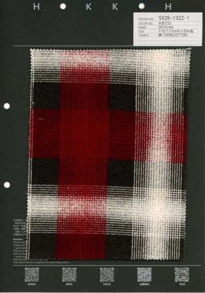 5026-1322-1 Flanella a quadri in cotone 20