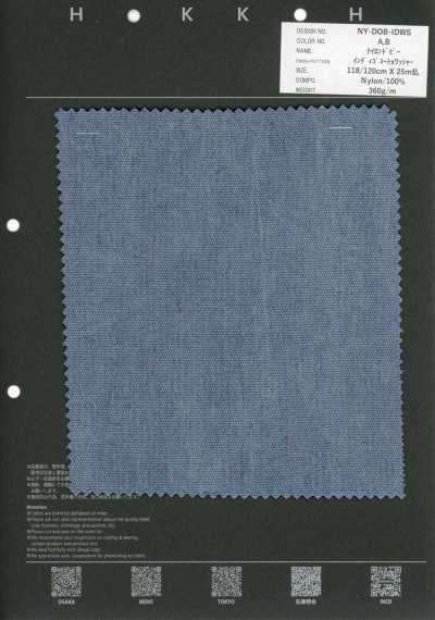 NY-DOB-IDWS Nylon Dobby Indigo Rivestimento X Finitura Wash