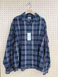 3SG048 Madras a quadri in cotone organico[Tessile / Tessuto] Chambray Immagini aggiuntive