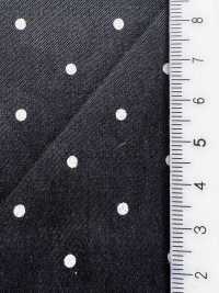 KKG3665-W-HM-122 Satin Fibril in cupro e rayon, altezza ampia, stampa a scarico pigmentata[Tessile / Tessuto] Uni Textile (Komon Kobo) Immagini aggiuntive