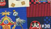 AP65102 Dobby Stampato Giapponese (In Rotolo)[Tessuti / Stoffe] COSMO TEXTILE Immagini aggiuntive
