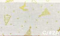 AP65802 Buon Natale Stampa GOLD Tessuti Di Tela (Rotolo)[Tessuti / Stoffe] COSMO TEXTILE Immagini aggiuntive