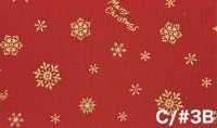 AP65802 Buon Natale Stampa GOLD Tessuti Di Tela (Rotolo)[Tessuti / Stoffe] COSMO TEXTILE Immagini aggiuntive