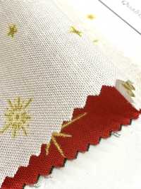 AP65802 Buon Natale Stampa GOLD Tessuti Di Tela (Rotolo)[Tessuti / Stoffe] COSMO TEXTILE Immagini aggiuntive