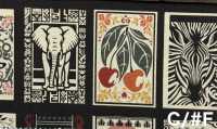 NN2336 RETONO Un/nö African Panel Print tessuti di tela (Rotolo)[Tessili / Tessuti] COSMO TEXTILE Immagini aggiuntive