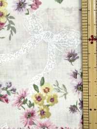RU2530 RURU BOUQUET Stampa ghirlanda di rose tessuti di tela (rotolo)[Tessili / Tessuti] COSMO TEXTILE Immagini aggiuntive