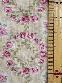 RU2530 RURU BOUQUET Stampa ghirlanda di rose tessuti di tela (rotolo)[Tessili / Tessuti] COSMO TEXTILE Immagini aggiuntive