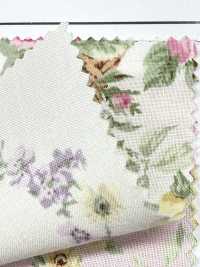 RU2530 RURU BOUQUET Stampa ghirlanda di rose tessuti di tela (rotolo)[Tessili / Tessuti] COSMO TEXTILE Immagini aggiuntive