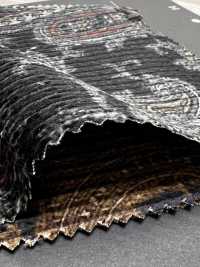 5025-1373-1 Velluto a coste dobby in cotone e rayon con motivo paisley[Tessile / Tessuto] HOKKOH Immagini aggiuntive