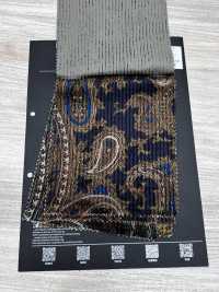 5025-1373-1 Velluto a coste dobby in cotone e rayon con motivo paisley[Tessile / Tessuto] HOKKOH Immagini aggiuntive