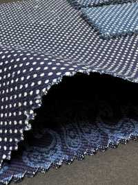 5-WABASH-DRL Stampa discharge indaco Pois/Bandana/Tartan maculato/Diamante volante[Tessile / Tessuto] HOKKOH Immagini aggiuntive