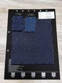 5-WABASH-DRL Stampa discharge indaco Pois/Bandana/Tartan maculato/Diamante volante[Tessile / Tessuto] HOKKOH Immagini aggiuntive