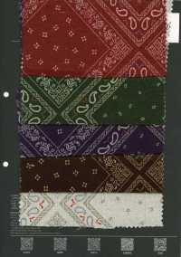 5026-310-1 Clip Per Bretelle Bandana Cross-Off, Motivo Bandana Multicolore[Tessile / Tessuto] HOKKOH Immagini aggiuntive