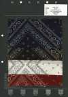 5026-310-1 Tessuto bandana Off Clip, motivo bandana multicolore