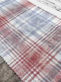 35538 21 Tessuto in twill di cotone a trama irregolare con motivo tartan[Tessile / Tessuto] SUNWELL Immagini aggiuntive