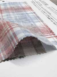 35538 21 Tessuto in twill di cotone a trama irregolare con motivo tartan[Tessile / Tessuto] SUNWELL Immagini aggiuntive