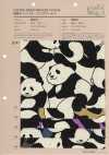 850617 Tela di cotone e lino Panda World