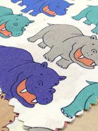 850620 Popeline Happy Hippo[Tessili / Tessuti] VANCET Immagini aggiuntive
