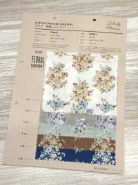 850622 Batista in cotone non sbiancato Rurudi Roman Floral Harmony[Tessili / Tessuti] VANCET Immagini aggiuntive
