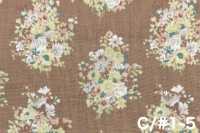 850622 Batista in cotone non sbiancato Rurudi Roman Floral Harmony[Tessili / Tessuti] VANCET Immagini aggiuntive