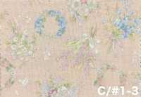 850624 Batista in cotone non sbiancato Luludi Roman Antique Bouquet[Tessili / Tessuti] VANCET Immagini aggiuntive