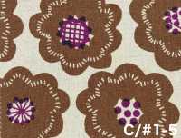 850626 Canvas floreale in cotone e lino Biscuit[Tessili / Tessuti] VANCET Immagini aggiuntive
