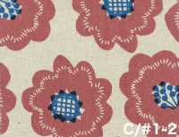 850626 Canvas floreale in cotone e lino Biscuit[Tessili / Tessuti] VANCET Immagini aggiuntive