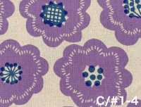 850626 Canvas floreale in cotone e lino Biscuit[Tessili / Tessuti] VANCET Immagini aggiuntive