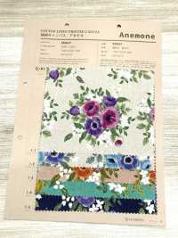 850627 Canvas in cotone e lino Anemone[Tessili / Tessuti] VANCET Immagini aggiuntive