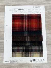 SBW3347 Quadri in lana spazzolata misto alpaca[Tessili / Tessuti] SHIBAYA Immagini aggiuntive