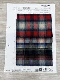 SBW8893 Lana misto alpaca spazzolata a quadri[Tessili / Tessuti] SHIBAYA Immagini aggiuntive