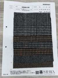 SBW8186 Lana misto alpaca Glen check/windowpane/herringbone[Tessili / Tessuti] SHIBAYA Immagini aggiuntive