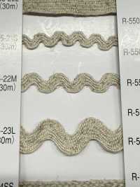 R-5505 Serie in lino gallone zig zag[Nastri, fettucce e cordoncini] RIVER Immagini aggiuntive