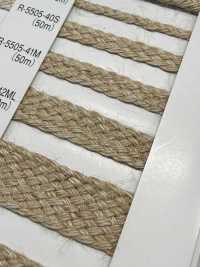 R-5505 Serie Lino Cordoncino intrecciato in rayon/juta[Nastri, fettucce e cordoncini] RIVER Immagini aggiuntive