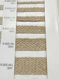 R-5505 Serie Lino Cordoncino intrecciato in rayon/juta[Nastri, fettucce e cordoncini] RIVER Immagini aggiuntive