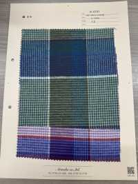 A-8191 Flanella di cotone a quadri multicolore[Tessili / Tessuti] Arinobe Shoten Immagini aggiuntive
