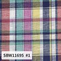 SBW11695 Quadri Madras in cotone/lino[Tessili / Tessuti] SHIBAYA Immagini aggiuntive