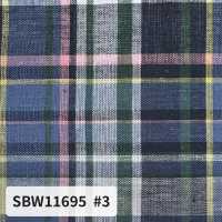 SBW11695 Quadri Madras in cotone/lino[Tessili / Tessuti] SHIBAYA Immagini aggiuntive