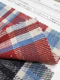 14447 Hank-KASE- 10s Twill Madras a quadri con fiammatura specifica[Tessili / Tessuti] SUNWELL Immagini aggiuntive