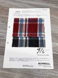 14447 Hank-KASE- 10s Twill Madras a quadri con fiammatura specifica[Tessili / Tessuti] SUNWELL Immagini aggiuntive