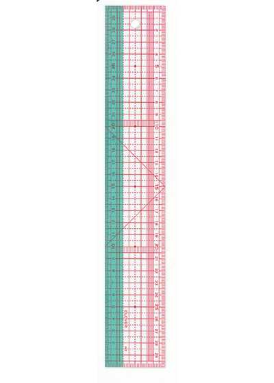 25053 Righello a griglia da 30 cm