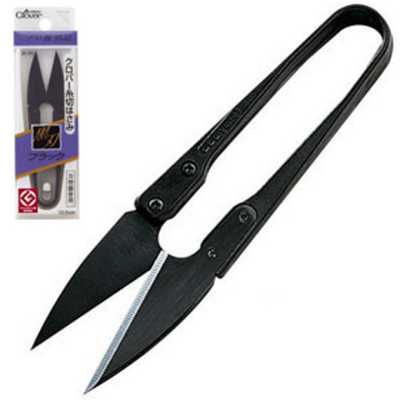 36395 Forbici da filo "Black" con lame nere (10,5 cm)
