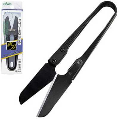 36399 Forbici tagliafilo nere (punta arrotondata) (10,5 cm)