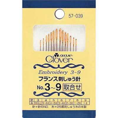 57039 Aghi da ricamo francesi n. 3-9